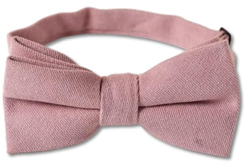 Luxiremi Kids Bow Tie,Boy's Pre-Tied Bow Ties Bow Tie with Adjustable Buckle & Strap Classic Solid Colour Bow Tie for Baby Toddler Birthday Wedding Formal Party Fancy Dress. (Pink)