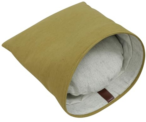 HEMOTON Cama para Gatos Forma de Cono Saco de Dormir y Lavable para Mascotas Pequeñas Color Verde Pastel