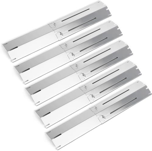 GFTIME Regolabile 29,85CM a 53,34CM Universale Piastra Diffusore di Calore Parti di Ricambio per Landmann, Taino, Brinkmann, Charbroil, Uniflame, ProfiCook (5 Pack)