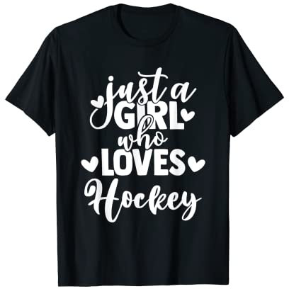 Ich schreie nicht Ich bin nur ein Mädchen, das Eishockey liebt T-Shirt