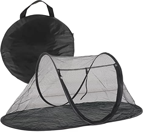 Tält för Husdjur, Inomhus Lekhage Portabelt Katttält Andningsbart Ytterkatttält med Förvaringsväska för Katter Små Hundar på Däck, Gård, Uteplats, Park, Camping