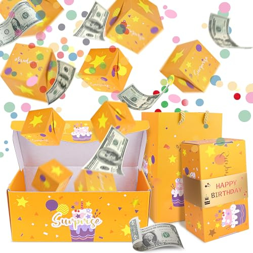 SelfTek Boîte cadeau surprise, boîte à explosion, pour anniversaire de Folding Bounce Surprise, boîte cadeau surprise, boîte cadeau pop-up, pour créer le cadeau le plus surprenant