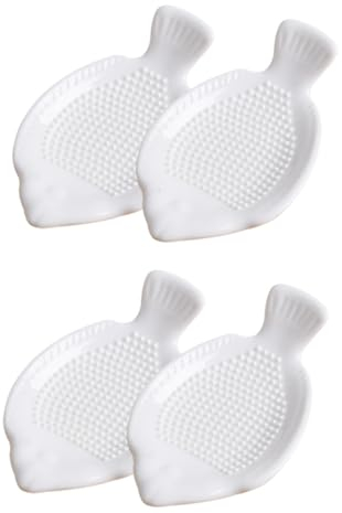 Alipis 4piezas Plato Rallador De Cerámica Para y Jengibre Práctico Utensilio De Cocina Diseño Forma De Para Preparar Comidas Caseras