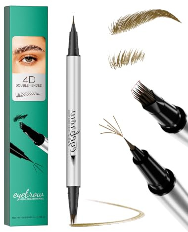 Erinde Lápiz Cejas 2 en 1, Punta Múltiple y Precisa, Cejas Naturales #01
