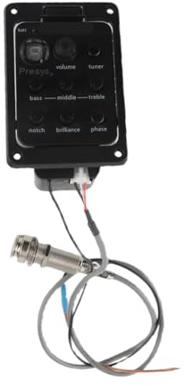 Chiyyak Högkänslig Tuner Gitarrförförstärkare Kompakt LED-display Fasbrytare för Presys Plus Gitarrförförstärkare ABS-material