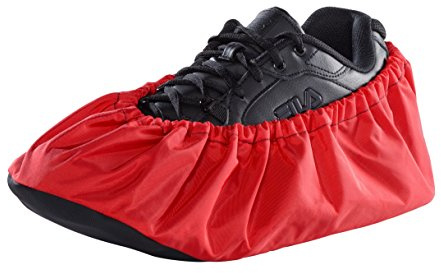 Reusable Shoe Boot Covers Made USA Washable Non Skid Lab Tested Contractors Homeowners Booties (Large, Red)