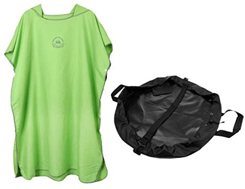 Tubayia - Accappatoio da uomo e da donna, per surf, sport acquatici, nuoto, verde, Taglia unica