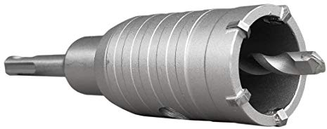 ALLEGRA Dosenbohrer Bohrkrone Kernbohrer 40mm Dosensenker Kronenbohrer Bohrer Hohlwanddosen Set für Mauerwerk Beton Steckdose Schalterdosen Unterputz Lochbohrer mit SDS Plus Adapter 40 50 68 82 100 mm