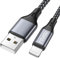 RAVIAD iPhone Ladekabel, Lightning Kabel 3M [MFi-Zertifiziert] Nylon Schnell Ladekabel für iPhone 14, 13, 12, 11, pro, X, XS, XS Max, XR, X, 8, 8 Plus, 7, 7 Plus, 6s, 6s Plus, 6, 6 Plus