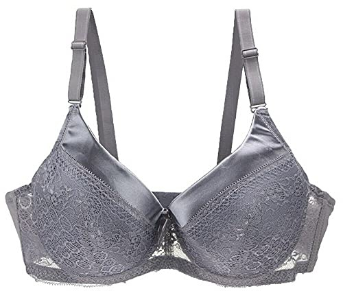 BCHRAYIUP Sujetador con Aros de Encaje Copa Completa con Relleno y Minimizador Mujer 115-B
