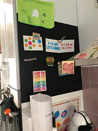 Selbstklebende und magnetische Vinyl- Tafelfolie in verschiedenen Größen | Farbe: schwarz | Magnetfolie | Kreidetafel | Selbstklebefolie l Memoboard (DIN A4 (21x29,7cm))