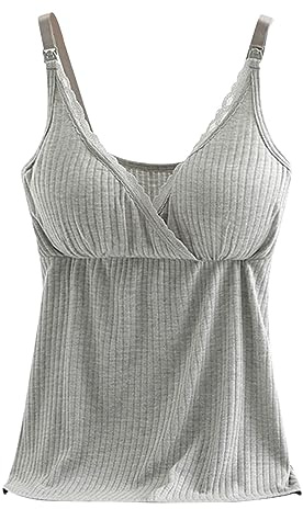 Top avec Soutien Gorge Intégré, Femme Débardeur avec Soutien Gorge Bretelles Fines Rembourré Camisole Tanks Camisole Intégré Soutien-Gorge Reglables Spaghetti sous-Vetements Rembourré