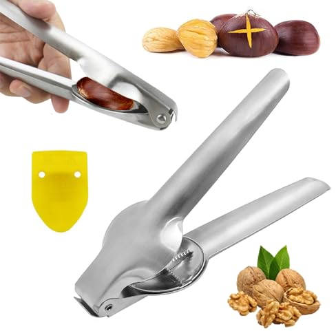 SPJUMHONG73 Taglia Castagne, Castagno Clip, Taglia Castagne Professionale, Taglia Castagne Acciaio, Multifunzione Taglia Castagne Pinza per Castagne Utensili Cucina