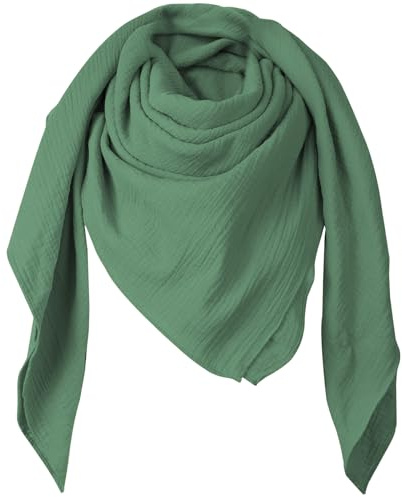 Superora Women's Cotton Gauze Scarves Soft Square Shawls Multi-Use 53*53 in | Double-Layer Muslin Year-Round Large Wrap Stoles