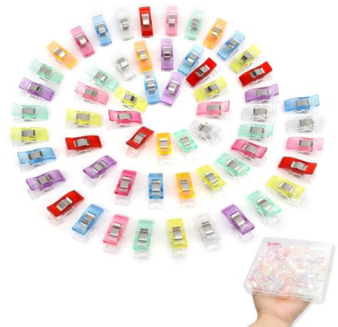 Nähklammern,50 Stück Stoffklammern,Stoffklammern Zum Nähen,Nähklammern Stoffklammern,Nähzubehör,Nähen Zubehör,Nähclips,Klammern Nähen Clips,Näh Klammern,Klammern Nähen,Sewing Clips,Diy Nähzubehör