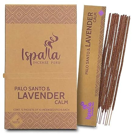 ISPALLA Rökelsepinnar – organiska rökelsepinnar från Peru – ca 10 förpackningar (heliga och lavendel)