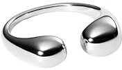 Purelei® Embrace Ring (Silber) – Wasserfester Damenring aus langlebigem Edelstahl – Verstellbare Ringe von Größe S bis M – Modeschmuck für deinen individuellen Look