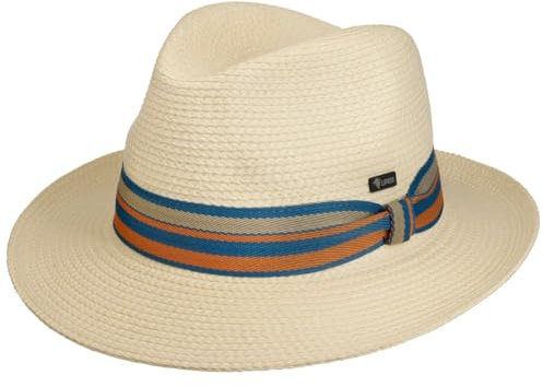 Lipodo Danmora Bogart Raffia Hat Women/Men Cream White 7-7 1/8