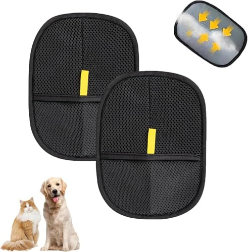 Ayucanpeng 2 Pcs Guantes de Aseo para Mascotas,Guantes Quitapelos para Mascotas,Eliminación Estática de Pelo de Mascota,Guantes para Eliminar el Pelo de Mascotas,para Pelo Largo y Corto Mascotas