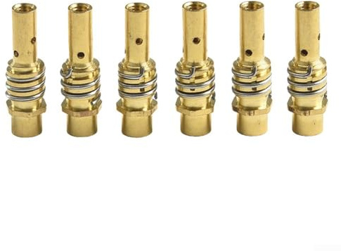 6 Stück Schweißbrenner-Gasdiffusor-Spitzenhalter, kompatibel mit 15AK MB15 MIG MAG Taschenlampen-Ersatzteilen