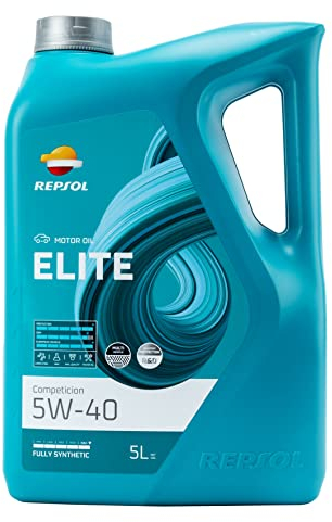 REPSOL aceite lubricante sintético para coche ELITE COMPETICION 5W-40 5L