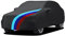 Asasytal Funda Coche para Interior SUV, Elástica Anti-Prueba de Polvo Suave Velvet Stretch, Universal Cubierta Coche para la Exhibición de Garaje Subterráneo, L5.05~5.35m, Negro con Patrón