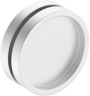 Massive Griffmuschel für Glasschiebetüren Aluminium Edelstahl Matt Gebürstet Möbelgriff Glastürgriff zum Schrauben Muschelgriff rund für Glastüren & Zimmertüren, Schiebetürgriff Glas