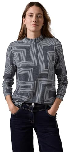 CECIL Bedruckter Feinstrickpullover