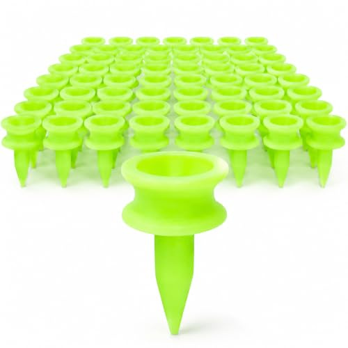 DILUSILK Golf Tees Plastic, 100 PCS 21MM Small Green Golf Tees Plastic Golf Tees Durable Portable,Golf Tees Durable and Highly Visible Golf Tees for Golfer Practice Small Green Golf Tees