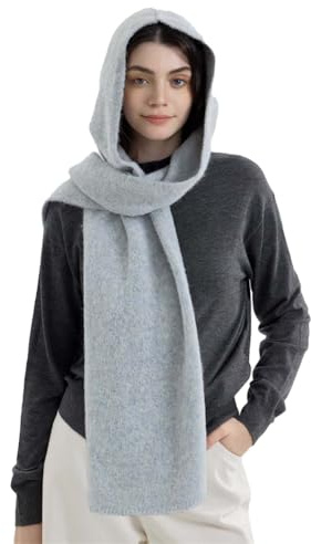Knit Hooded Wraps Women Long Scarf Accessories Neckwarmer Cape Pashmina Shawls