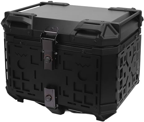 Saluaqui 45L Motorcykelbakväska i Aluminiumlegering med Lås och Snabbkopplingsbox för Passform