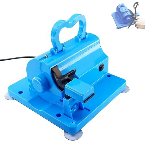 TsoLay Affilacoltelli Professionale a 4500 Giri/min, affilacoltelli Elettrico con Mola diamantata, affilatura precisa ed efficiente per coltelli Dritti/seghettati/da Cucina, Forbici