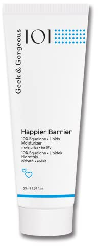 Geek & Gorgeous HAPPIER BARRIER Nährende Creme Hautcreme für eine gesunde Hautbarriere & seidig softe Haut für trockene, normale und Mischhaut - 50ml