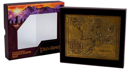 ​Lord of the Rings Middle Earth Metal Map – Detailed Wall Art for Home or Office Decor – For LOTR Fans & Collectors