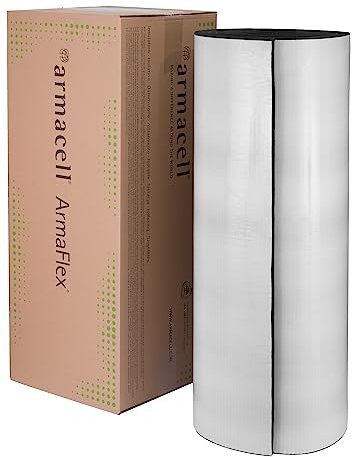 Armacell Armaflex 6 mm-32 mm, mantas aislantes autoadhesivas, aislamiento de caucho (autoadhesivas, 6 mm - 50 cm x 1 m)