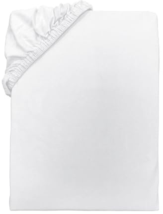 TOM TAILOR Jersey sovrumslakan, cirka 90–100 x 190–200 cm, 100% bomull/jersey, UNI White (Crisp White)