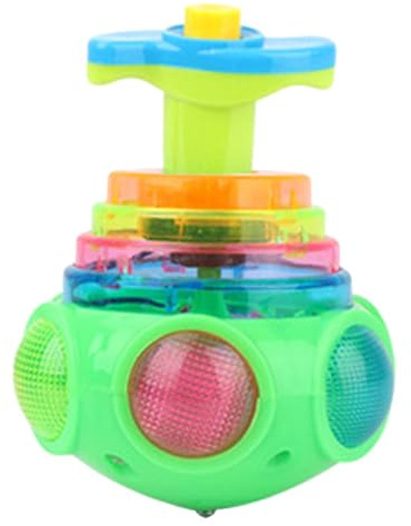 Giocattolo Girevole - Giocattolo Che Gira | Trottole Luminose | Giocattolo Giroscopio | Giocattoli Brillanti A LED | Giocattolo Del Filatore Di Musica | Trotola Lampeggiante A LED