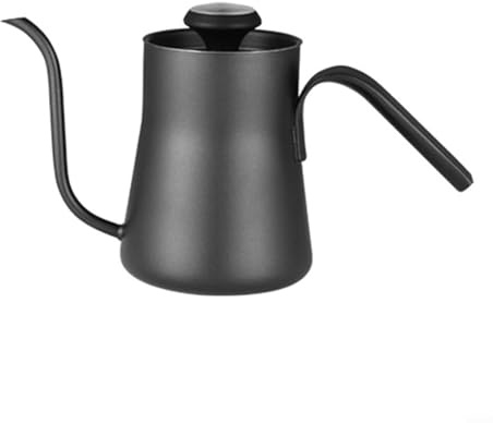 Precision Pour Over Wasserkocher mit Schwanenhals-Auslauf und integriertem Thermometer aus Edelstahl