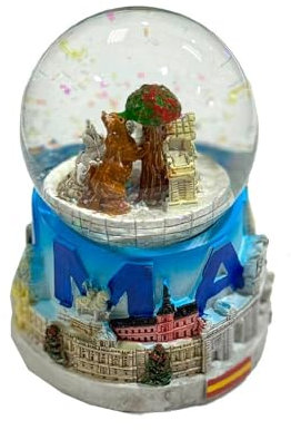 Zings Boule de Neige Collage Monuments de Madrid