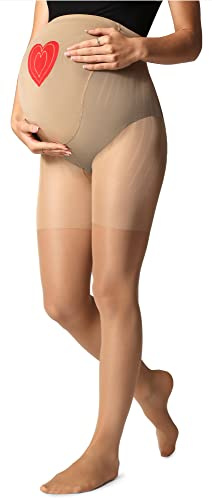 Be Mammy Collant Lingerie de Maternité Femme 40 DEN BE-1121 (Daino, M)