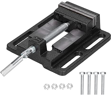 Étau de perceuse à colonne, étau d'établi rotatif à 180 ° Étau de table en fonte haute résistance précis pour la métallurgie pour les machines pour l'entretien automobile