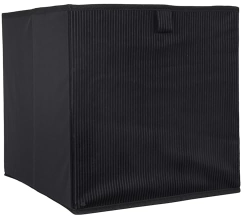 Cube de rangement décoratif 27 L collection VITALY 30x30x30 cm noir