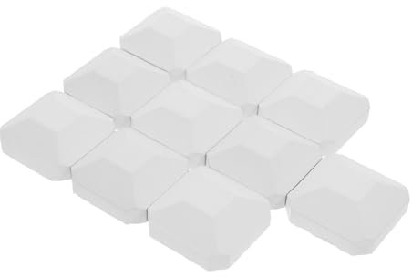 TOPPERFUN 10pezzi Bricchette Cordierite per Grill Gas Sostituzione Bricchette Cordierite per Parti Ricambio per Grill e Barbecue Autopulenti e Resistenti alle Temperature