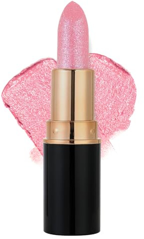 Metallic Glitter Lipstick Long Lasting Highly Pigmented with Moisturizing Formula, Smooth Creamy Lip Stick for Women, Waterproof Shimmer Lipsticks Set (01#)