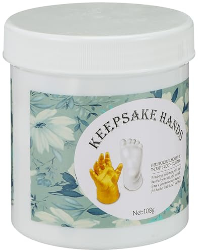ELAYARD Babyhand Abformset Neugeborene Gipsabdruckset für Babyparty Hand und Fußabdruck Selbstgemacht Erinnerungsstück mit Ungiftigem Material für Babys und Familie