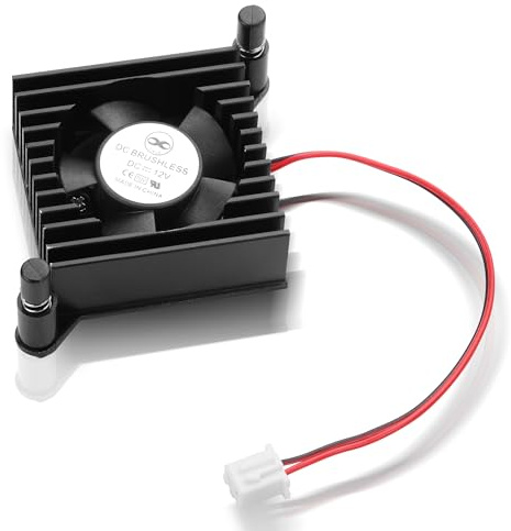 YAODHAOD Ventola GPU, dissipatore di schede grafiche in alluminio, distanza di 55 mm, ventola PCI per editing video, business, ufficio e computer di casa (nero, 12 V)