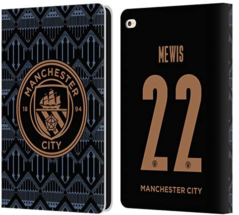 Head Case Designs Offiziell Zugelassen Manchester City Man City FC Sam Mewis 2020/21 Frauen Away Kit Gruppe 1 Leder Brieftaschen Handyhülle Hülle Huelle kompatibel mit Apple iPad Air 2 (2014)