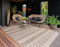 Paco Home Outdoor Teppich Flachgewebe Modern Boho-Style wetterfest & UV-beständig Ideal für Terrasse Balkon Wohnzimmer & Küche, Grösse:160x220 cm, Farbe:Beige