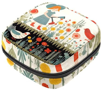 Sacchetto di immagazzinaggio del tovagliolo sanitario,Borsa mestruale,Sacchetto del cuscinetto,Gallina della pianta agricola,Sacchetto mestruale