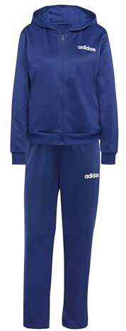 adidas Donna Essentials Linear Track Suit, dark blue, L